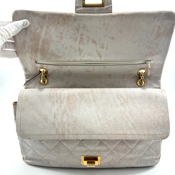 Sale!Chanel Icing Marble Aged Leather 2.55 Reissue 227 Classic Flap Bag - Picture 12 of 13